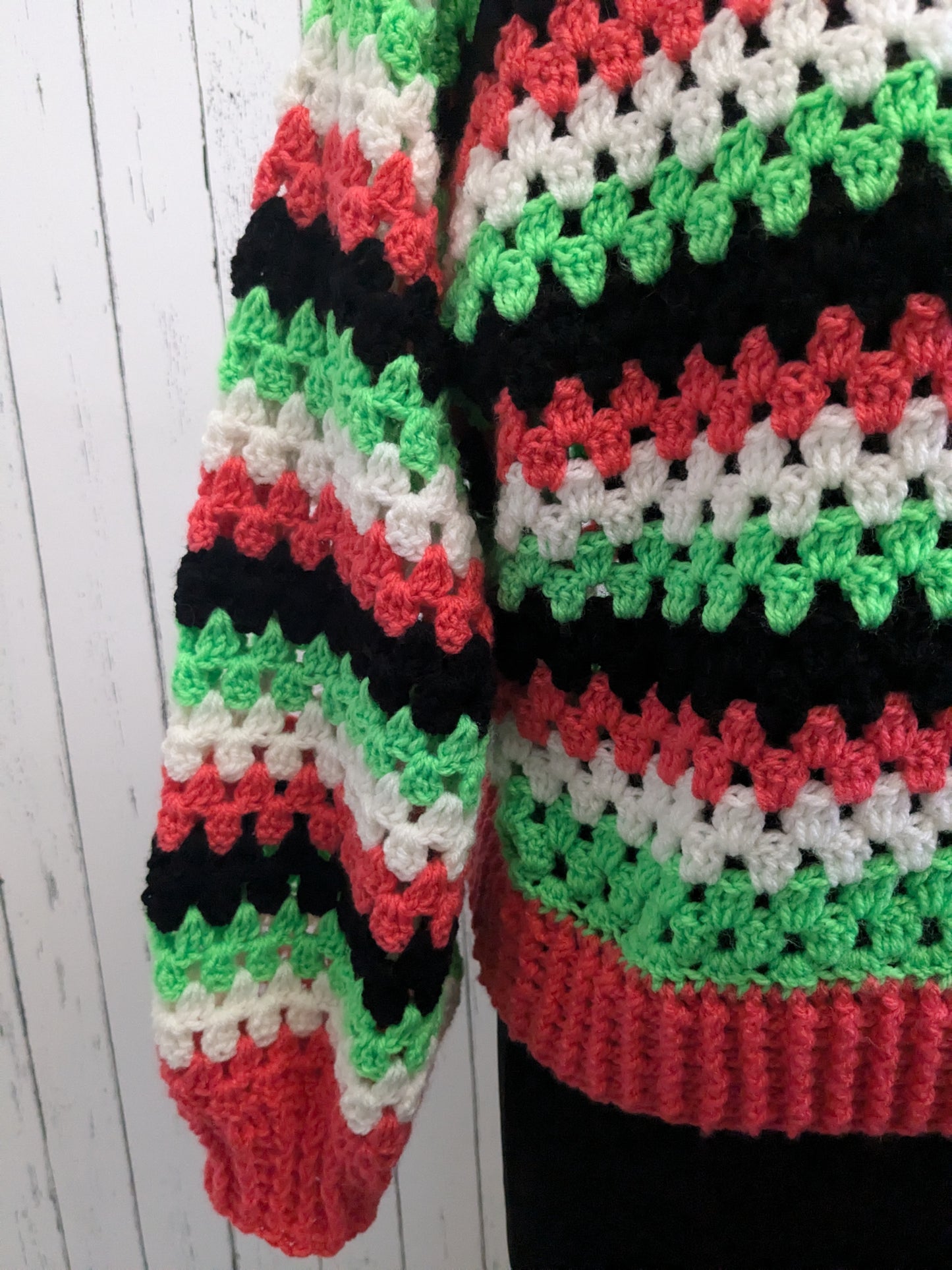 Crochet sweater,, Crazy,,