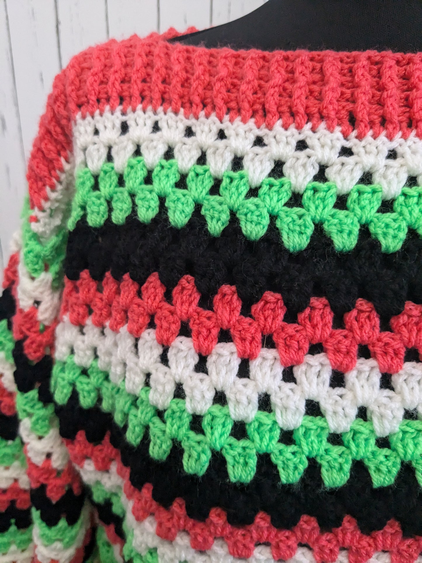 Crochet sweater,, Crazy,,