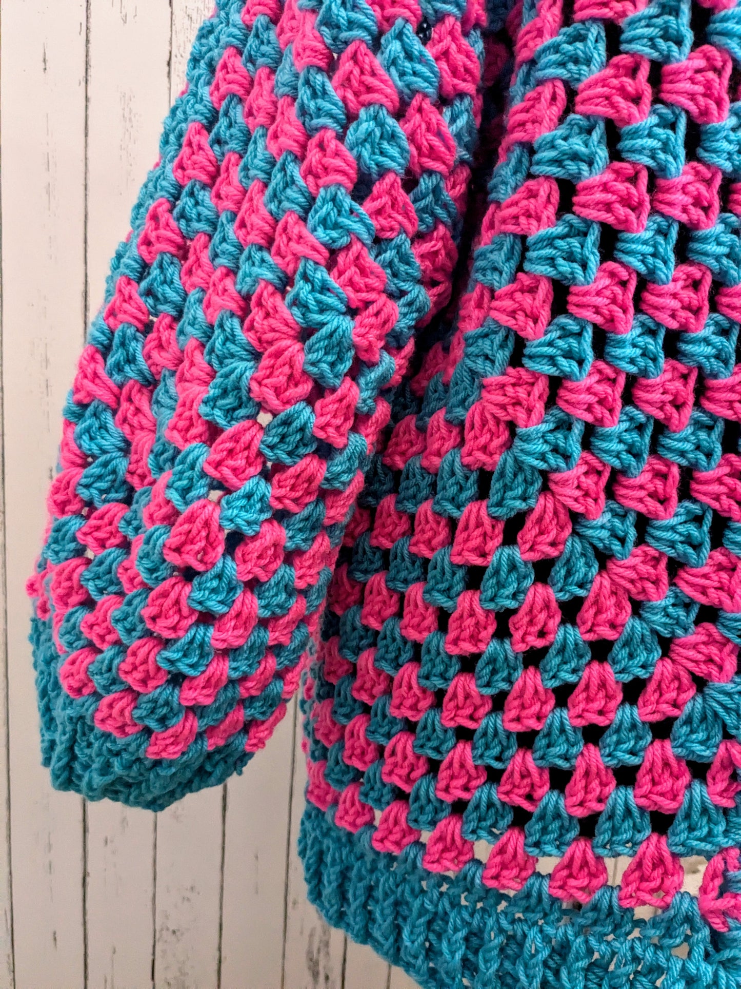Pink& blue cardigan