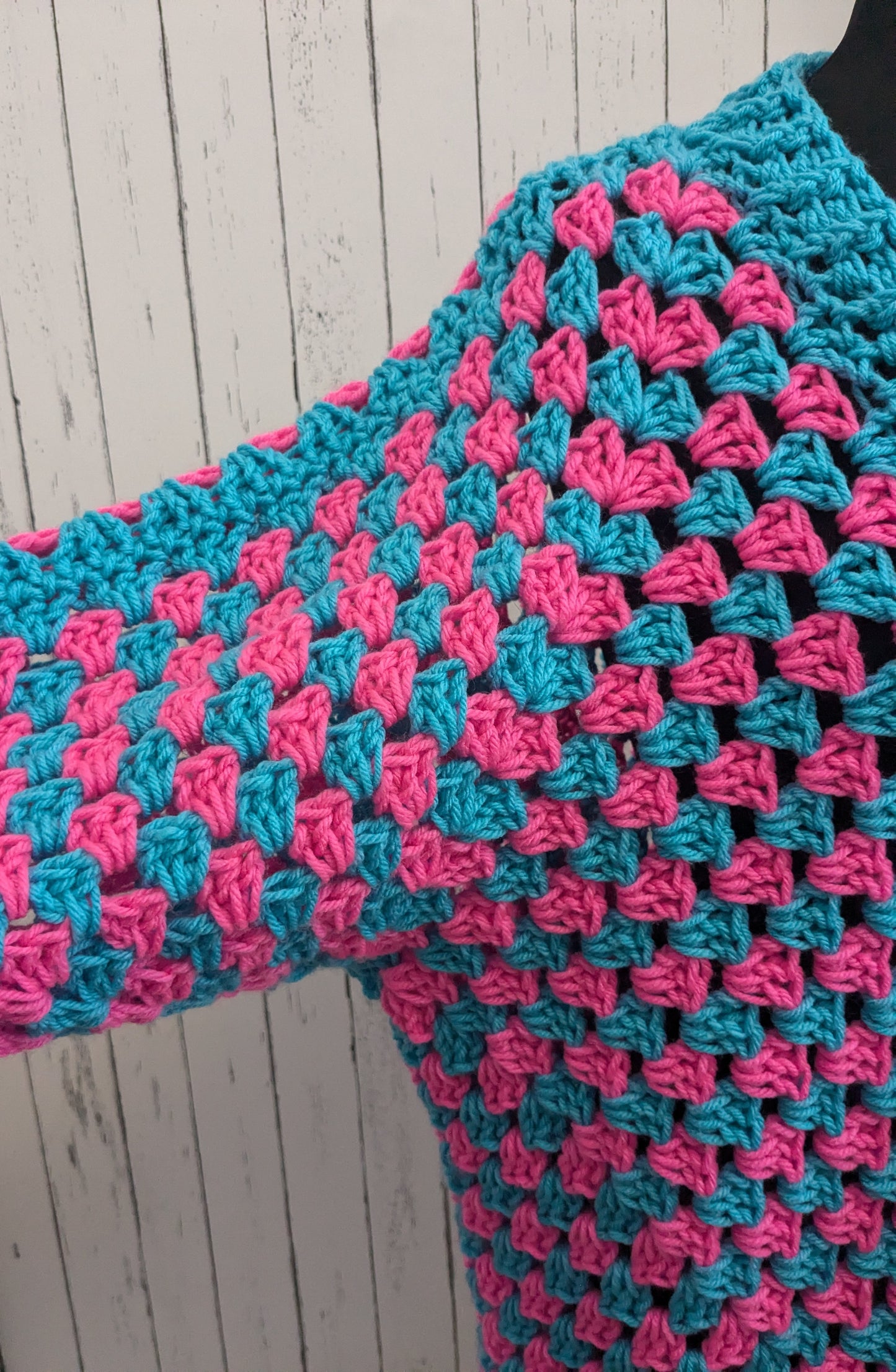Pink& blue cardigan