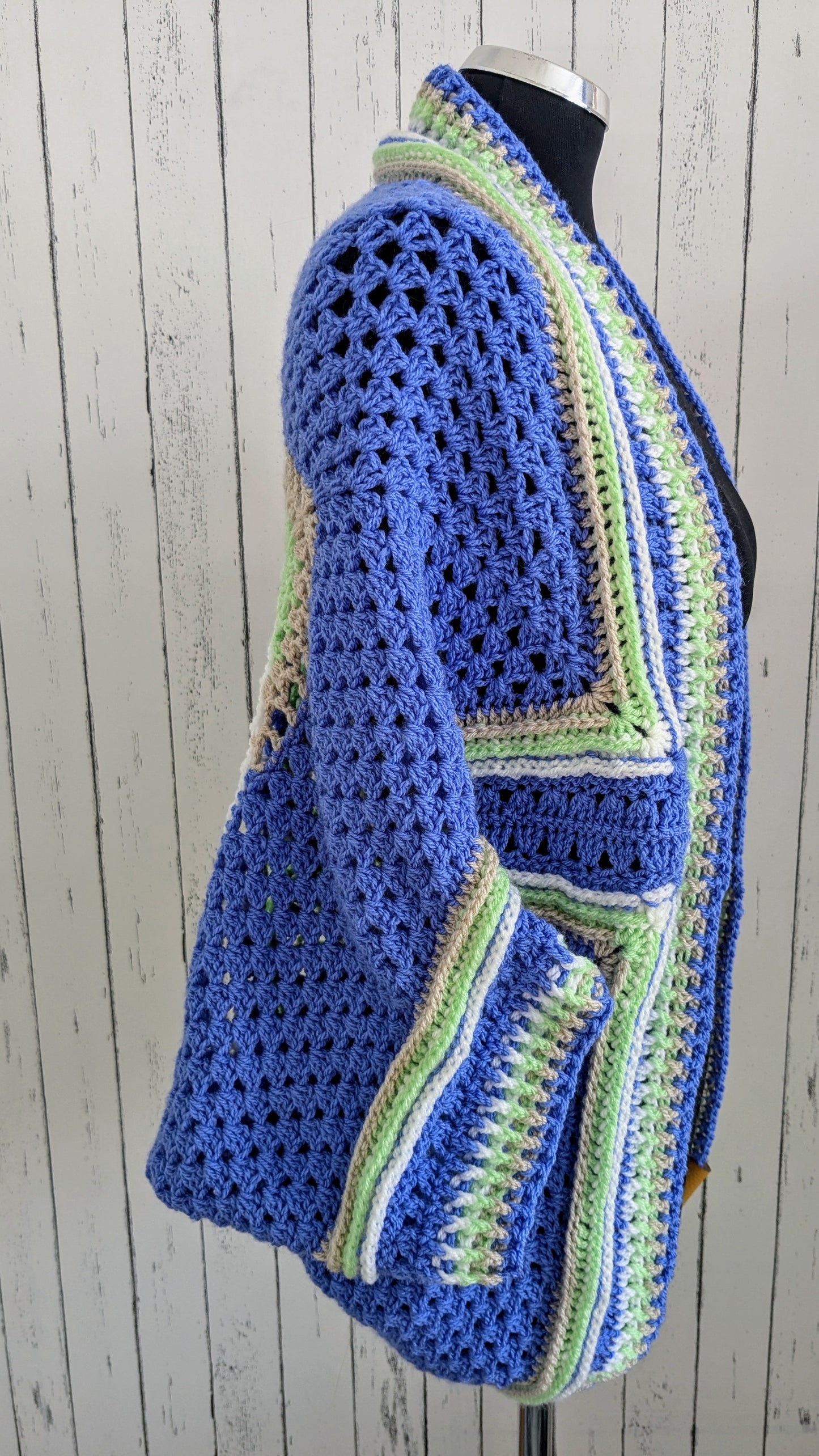 Bluebell crochet shrug