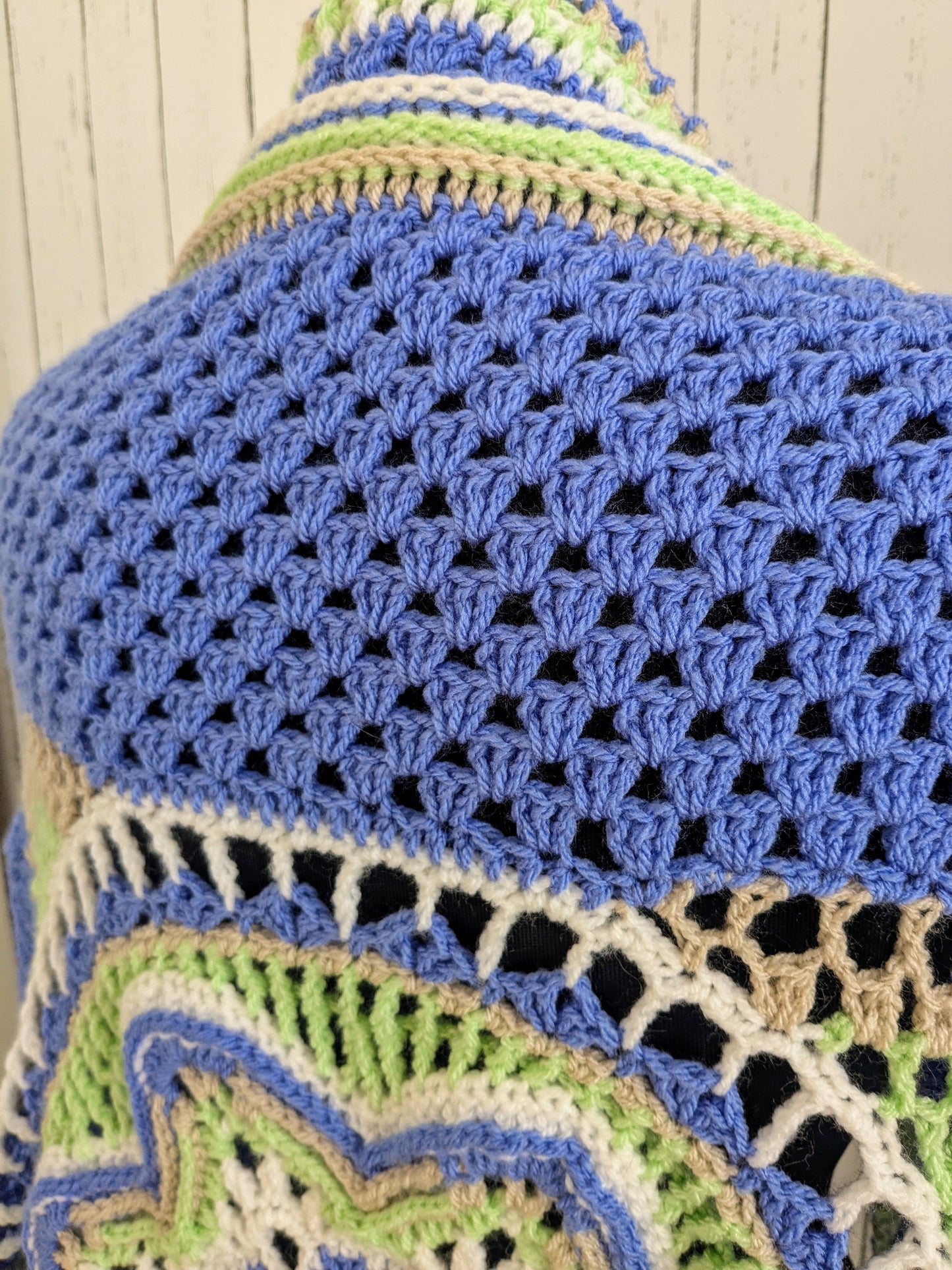 Bluebell crochet shrug