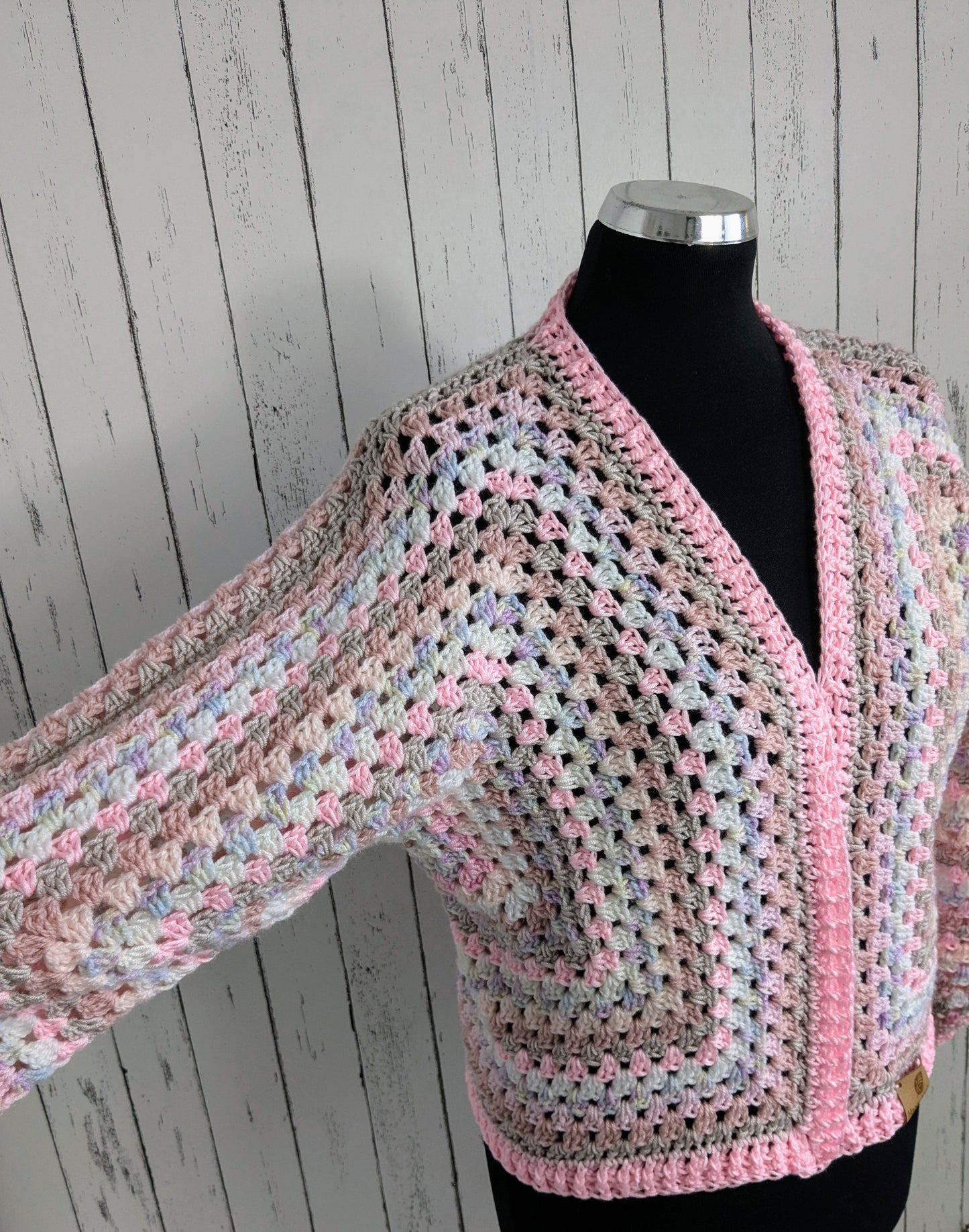 Crochet hexagon cardigan