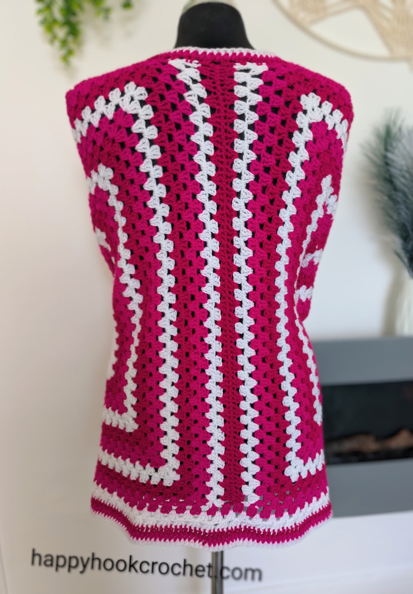 Pink ling crochet cardigan