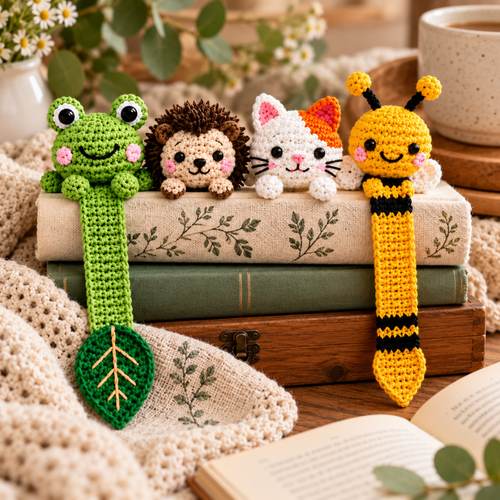 Crochet Animal Bookmark Pattern, Cute Amigurumi Bookmarks For Book Lovers
