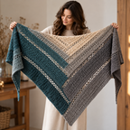 Triangular Scarf Crochet Pattern, Elegant Akaste Shawl Design
