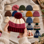 Crochet Winter Hat Patterns Bundle, 25 Beanie And Earflap Designs