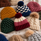 Crochet Winter Hat Patterns Bundle, 25 Beanie And Earflap Designs