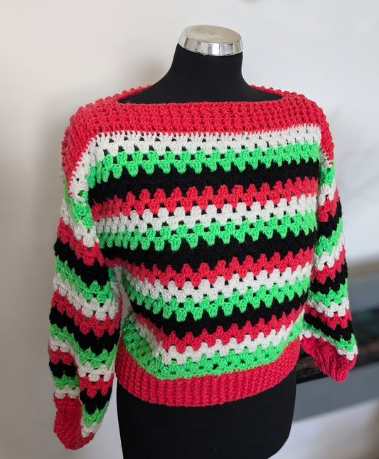 Crochet sweater,, Crazy,,
