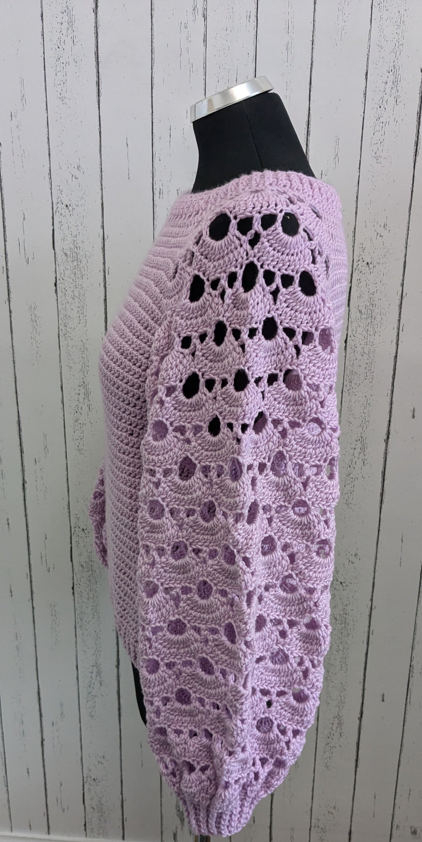 Crochet sweater,,Lilac fantasy,,