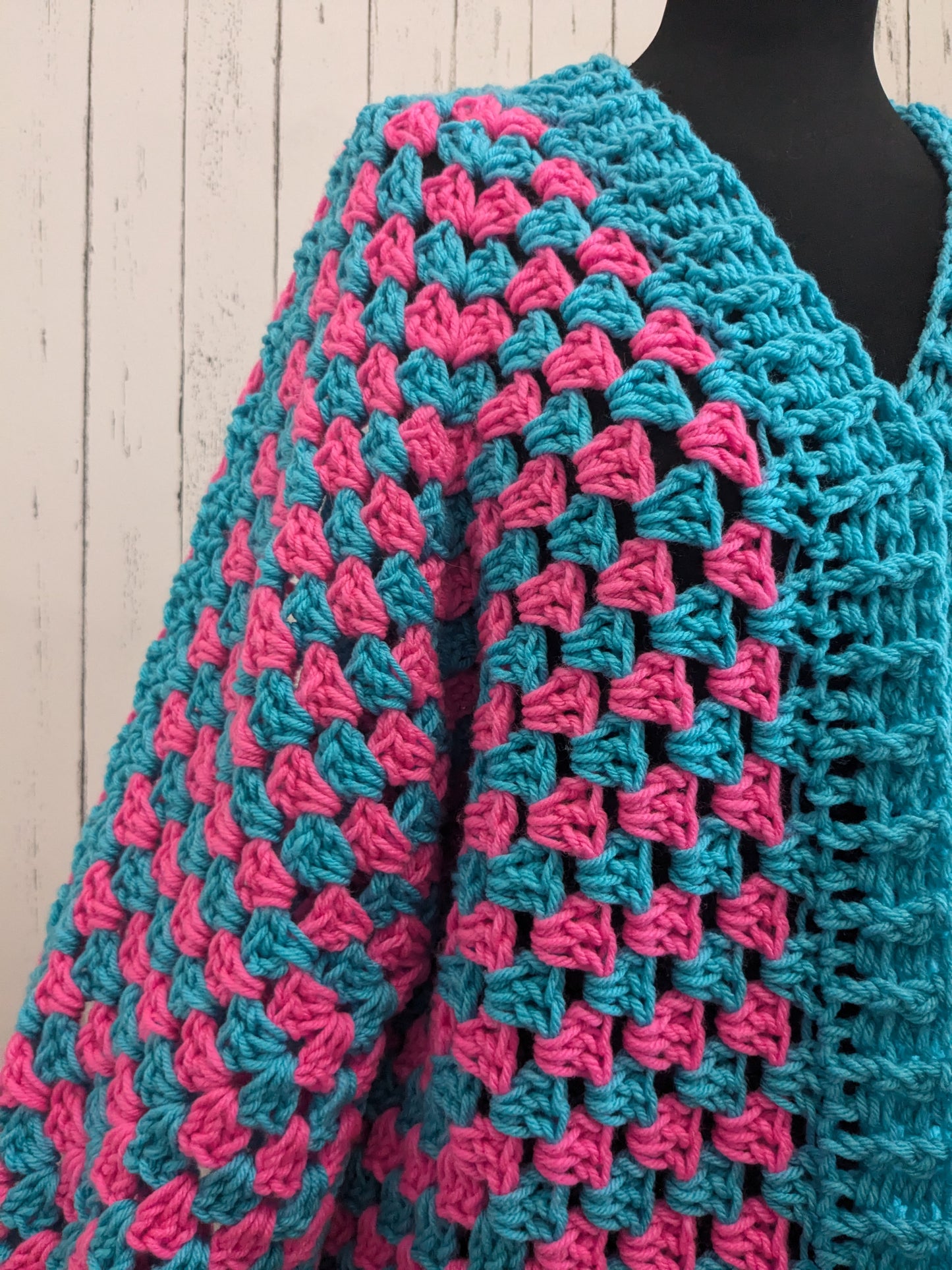 Pink& blue cardigan