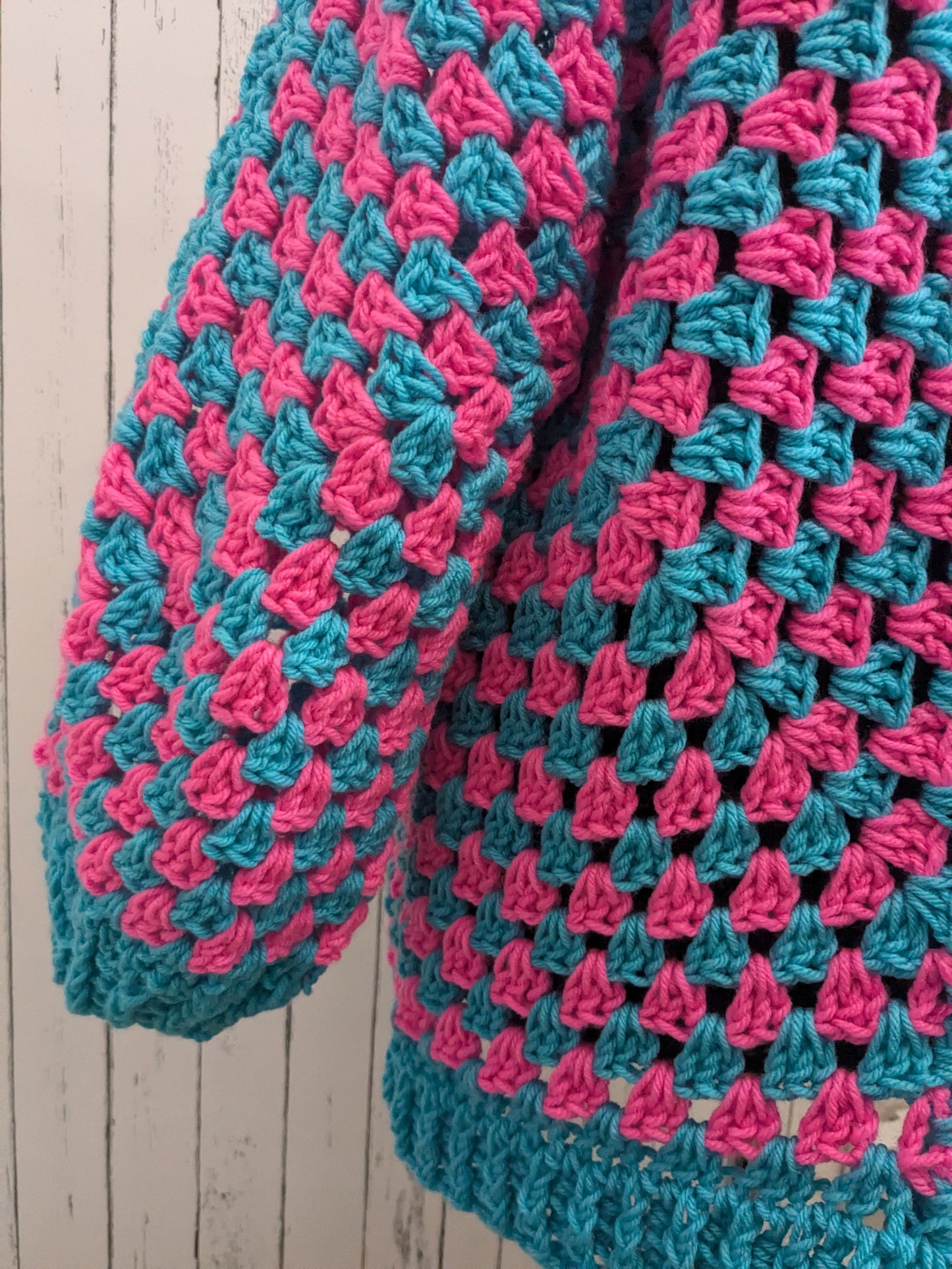 Pink& blue cardigan