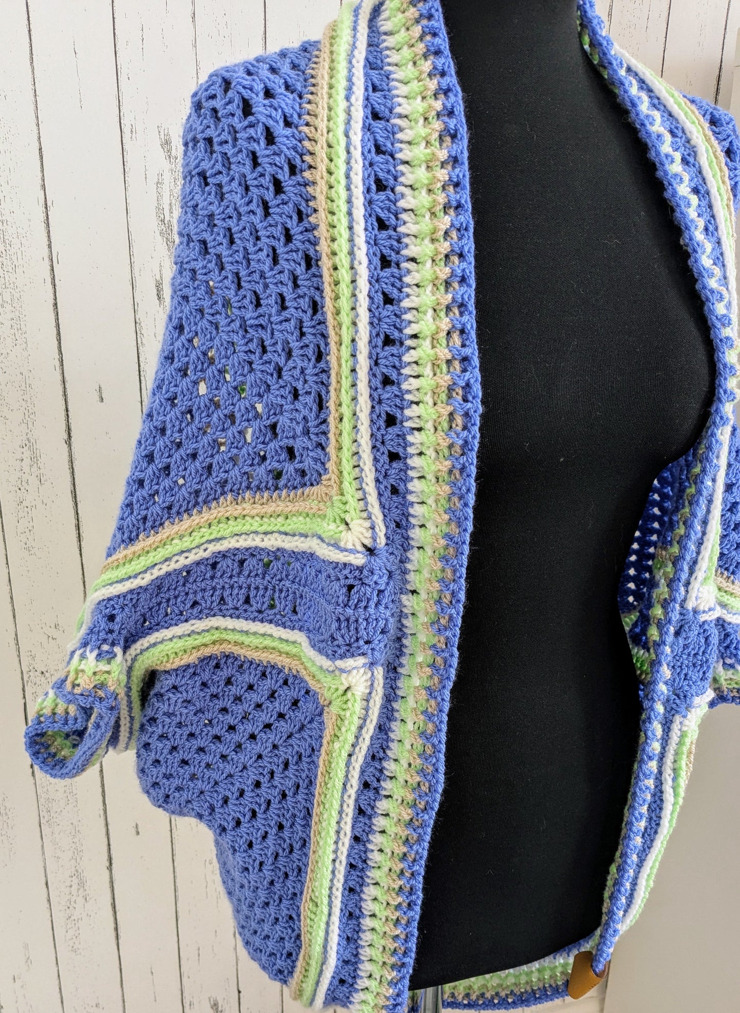 Bluebell crochet shrug